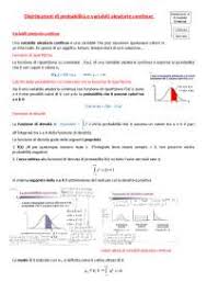La distribuzione è data tramite tabelle xi x1 x2 x3 … operazioni con le variabili aleatorie. Distribuzioni Di Probabilita E Variabili Aleatorie Continue Docsity