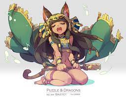 Detailed character statue by eikoh is made with great quality, bright colors and durable material. Artstation Puzzle And Dragons Bastet Skyfire å¤©ä¹‹ç«