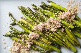 Pan Roasted Asparagus With Sesame Lime Dressing Recipe Easy Asparagus Recipes Roasted Asparagus Asparagus Recipe