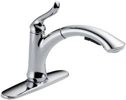 Diagram of all the parts inside the faucet. Delta Faucet Linden Single Handle Kitchen Sink Faucet With Pull Out Sprayer Chrome 4353 Dst Touch On Kitchen Sink Faucets Amazon Com