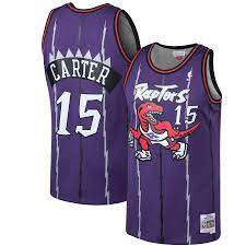 Vince carter of the toronto raptors goes for a dunk during the 2000 nba all star slam dunk contest at the arena in oakland on february 12, 2000 in. Mitchell Ness Toronto Raptors Vince Carter Hardwood Classics Swingman Nba Jersey Fansmania Eu