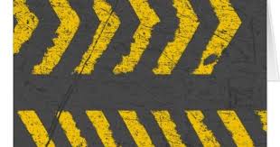 Black And White Striped Road Sign Australia Grunge Distressed Yellow Road Marking Zazzle Com