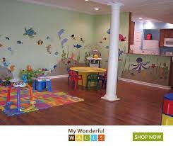 Beach themed furniture stencils children's tylenol. Under The Sea Theme Ocean Wall Mural Stencil Kit Kids Playroom Rugs My Wonderful Walls Mural Stencil