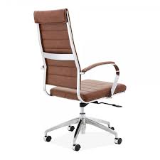 Deluxe office chair, it's a quality chair figure for poser. Deluxe Coffee Faux Leather High Back Office Chair Cult Furniture