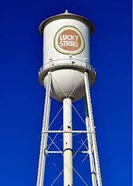 Lucky Strike Water Tower Greeting Card For Sale By Cynthia Guinn Water Tower Tower Canvas Prints