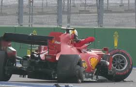 Sergio perez, racing point, with a picture signed by the team at a goodbye presentation. Vettel Crash Draws Red Flag In Qualifying Speedcafe