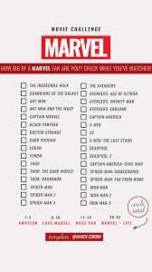 Marvel Movie Challenge Template Maddy Corbin Marvel Movies Good Movies To Watch Movies To Watch