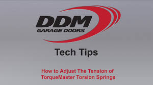 Installation instructions and owners manual. Ddm Tech Tips How To Adjust The Spring Tension On Torquemaster One Torsion Springs Youtube
