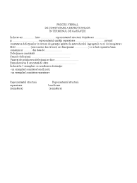 Maybe you would like to learn more about one of these? Proces Verbal Constatare A Defectiunilor In Termenul De Garantie Www Model De