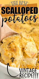 These Scalloped Potatoes Are A Double Layer Of Sliced Potatoes Creamy Sauce Easy Scalloped Potatoes Recipe Potato Side Dishes Cheesy Scalloped Potatoes Recipe