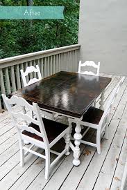 Kitchen Table And Chairs Rustic Makeover Kitchen Table Redo Kitchen Chair Redo Kitchen Table