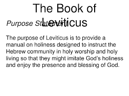 But what is enfolded in. Ppt The Book Of Leviticus Powerpoint Presentation Free Download Id 6516500