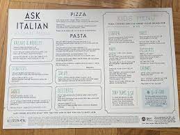 Ask Italian Wetherby Restaurant Happycow