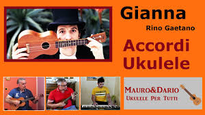 Scarica il prontuario e il corso di chitarra gratis! Gianna Rino Gaetano Accordi Ukulele Youtube