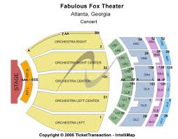 Atlanta Fox Theatre Seating Chart Seating Chart