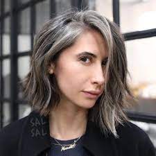 But how to take care of it? 60 Ideas Of Gray And Silver Highlights On Brown Hair