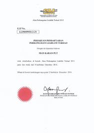 Perkongsian liabiliti terhad (plt) dapat membantu usahawan menjana pendapatan. License Man Karan Plt