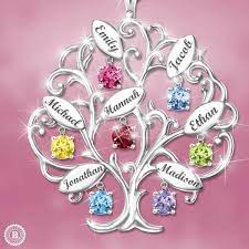 Birthstone Necklace For Grandma 10 Personalized Necklaces With Grandkids Birthstones Family Tree Necklace Birthstones Family Tree Necklace Birthstone Necklace