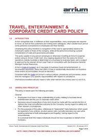 Check spelling or type a new query. Travel Entertainment Corporate Credit Card Policy Voyager
