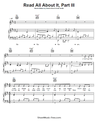 Du suchst klaviernoten für anfänger und/oder für kinder, als pdf zum selbst ausdrucken? Read All About It Sheet Music Emeli Sande Sheetmusic Free Com