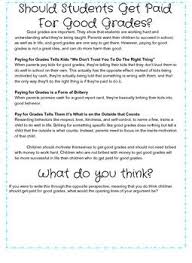Opinion Article On Good Grades Opinion Writing Teaching Opinion Writing Persuasive Writing
