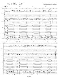 The evil that men do as written by bruce dickinson adrian frederick smith. The Evil That Men Do Full Band Sheet Music For Bass Guitar Mixed Trio Musescore Com