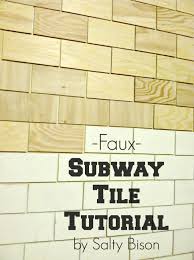 Please do not make the same mistakes. Faux Subway Tile Tutorial
