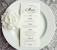 Buffet Wedding Menu Cards
