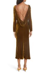 Tina Cowl Back Velvet Dress Saloni Nordstrom Dresses Dresses Velvet Dress