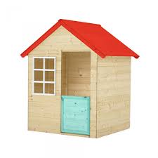 In einem spielhaus können ihre kinder der fantasie freien lauf lassen. Garten Spielhaus Aus Holz Rainbow Rot Blau Fur Kinder Eminza