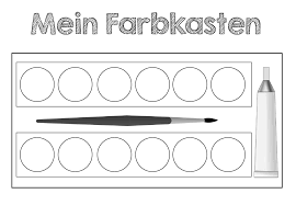 Die vorlagen eignen sich gut, um auch selbst zahlen einzutragen und mengen von zahlen zu markieren. Grundschultante Farbkasten Kunst