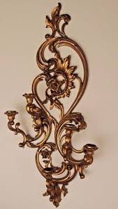 Home interiors sonoma villa base and top candle holder. Vintage Home Interior Homco 5 Arm Wall Sconce Candleholder Ebay Home Interiors And Gifts Vintage House Bathroom Towel Decor