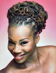 Loc Hairstyles For Women Hairstyles For Women Locs Hairstyles Hair Styles Dreadlock Styles