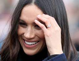 People think it's a great way to honor prince harry's mom and a sweet way to show off something borrowed and blue on her wedding day. Meghan Markle S Engagement Ring Everything You Need To Know