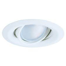 Halo E26 Series 5 In White Recessed Ceiling Light Self Flanged Adjustable Gimbal With 25 Degree Tilt 5165wh The Home Depot