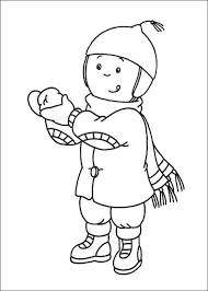 Caillou Coloring Pages Wearing Winter Clothes Coloring Pages Coloring Books Coloring Pages For Kids