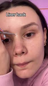 LINER HACK 🤍 Inspired by the #avantgardemakeup done by @Lavanya Wiles <33  #makeup #mehronmakeup #liner @Mehron Makeup