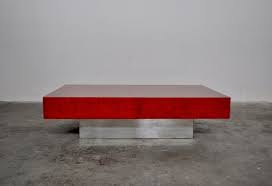 I just completed this piece for a client who wanted a colorful coffee table for her new home. Italian Red Alfeo Coffee Table By Willy Rizzo For Mario Sabot 1970s For Sale At Pamono