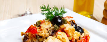 2 fette grandi di pesce spada o quattro più piccole. Pesce Spada Con Pomodori Capperi E Olive Mediterranea Pesca S P A