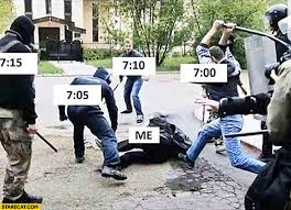Me Vs Morning Alarm Clock Beaten Up Starecat Com