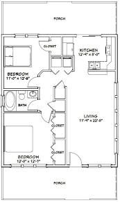 28x32 House 2 Bedroom 1 Bath 896 Sq Ft By Excellentfloorplans Tiny House Floor Plans Floor Plans Cabin House Plans
