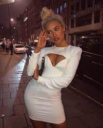 Molly Mae Hague Love Island Outfits Frill Mini Dress Island Outfit
