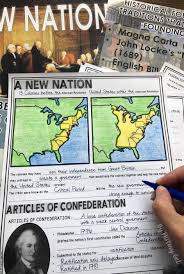 Articles Of Confederation And Constitution Powerpoint And Guided Notes Social Studies Worksheets Social Studies Education Study Fun