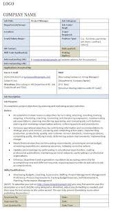 The Combination Of These Two Elements Creates A Snapshot Of Status And Development Of The Project Management Templates Job Description Template Job Description