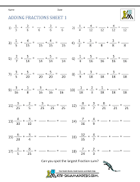 Or, tell us what you would like to see in one of our next worksheets or coloring books. Adding Fractions Worksheets