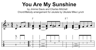 You are my sunshine, my only sunshine. You Are My Sunshine Solo Ukulele Chord Melody Arrangement By Ukulele Mike Lynch Included In The New 52 Song Chord Melody Ebook Now Reduced To Just 20 00 Ukulele Mike Lynch All Things Ukulele