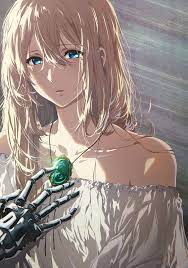 One of my favorite shows that i've watched. In The New Movie Poster If You Look Closely At Violet S Brooch You Can See Gilbert Enhanced By U Sonedai5y Violetevergarden