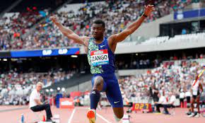Em londres 2012, 33 recordes mundiais foram quebrados; Atletismo Hugues Zango Bate Recorde Mundial Do Salto Triplo
