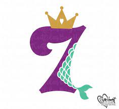 Free Free 63 Mermaid Number 7 Svg SVG PNG EPS DXF File