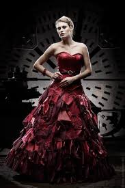 Wine Red Bordeaux Wedding Dress Dark Romantic Baroque Gothic Alternative By Feist Style Lucardis Feis Goth Wedding Dresses Stunning Dresses Beautiful Dresses